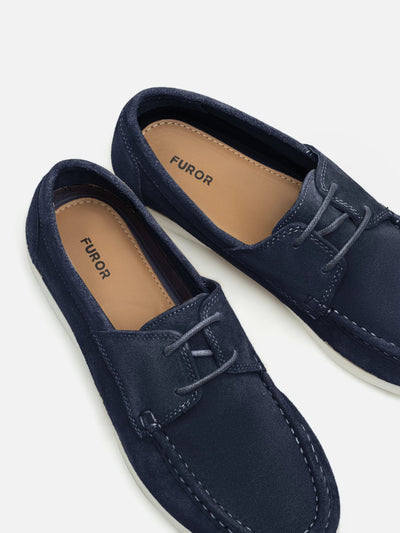 Suede Lace Up Loafers