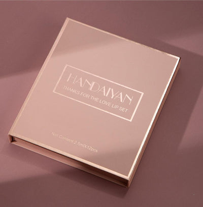 12-Piece Matte Liquid Lipstick & High Shine Lip Gloss Waterproof Set.