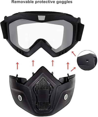 Transparent Glass Bike Riding Goggles Mask